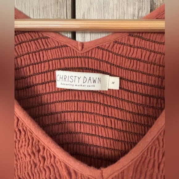 Christy Dawn Brooklyn EUC in organic cotton terracotta/rust color - Picture 2 of 5